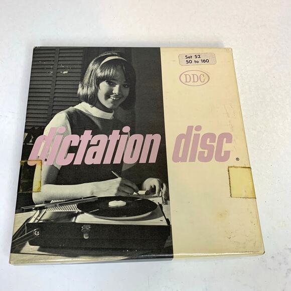 DDC Dictation Disc Set 52 45 RPM Records Shorthand Homework Practice - Picture 2 of 8